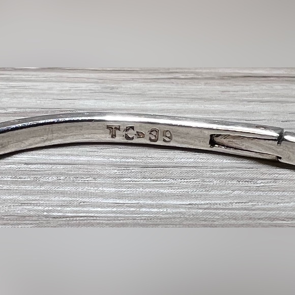 Vintage Sterling Silver MEXICO TAXCO Belt Buckle Hinged Bangle Bracelet, 12.5g - Picture 6 of 8